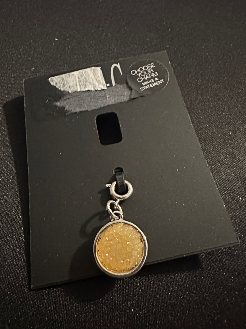 Yellow Druzy Round Charm Pendant - Women Jewelry
#125